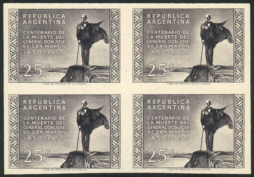 Lot 442 - Argentina general issues -  Guillermo Jalil - Philatino Auction # 2430 ARGENTINA: Very good selection of varied material (including rarities), with very convenient starts!