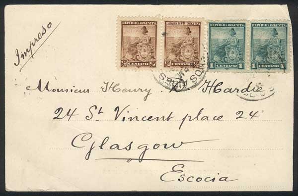 Lot 1391 - Argentina postal history - Guillermo Jalil - Philatino Auction # 2442 ARGENTINA: Super-economy auction with many interesting lots with VERY LOW PRICES! Lot 1391 - Argentina postal history - Guillermo Jalil - Philatino Auction # 2442 ARGENTINA: Super-economy auction with many interesting lots with VERY LOW PRICES!