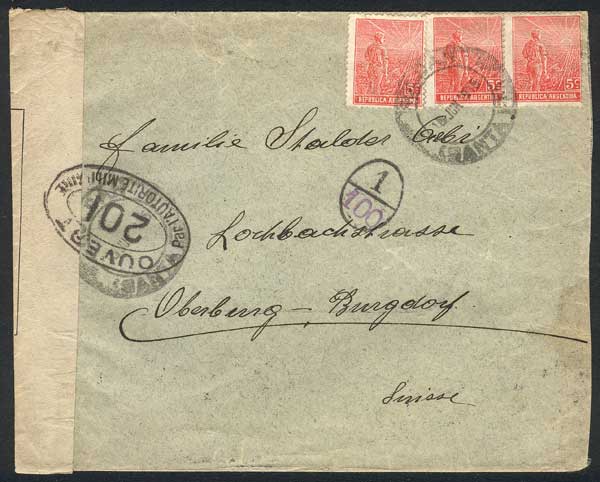 Lot 1394 - Argentina postal history - Guillermo Jalil - Philatino Auction # 2442 ARGENTINA: Super-economy auction with many interesting lots with VERY LOW PRICES! Lot 1394 - Argentina postal history - Guillermo Jalil - Philatino Auction # 2442 ARGENTINA: Super-economy auction with many interesting lots with VERY LOW PRICES!