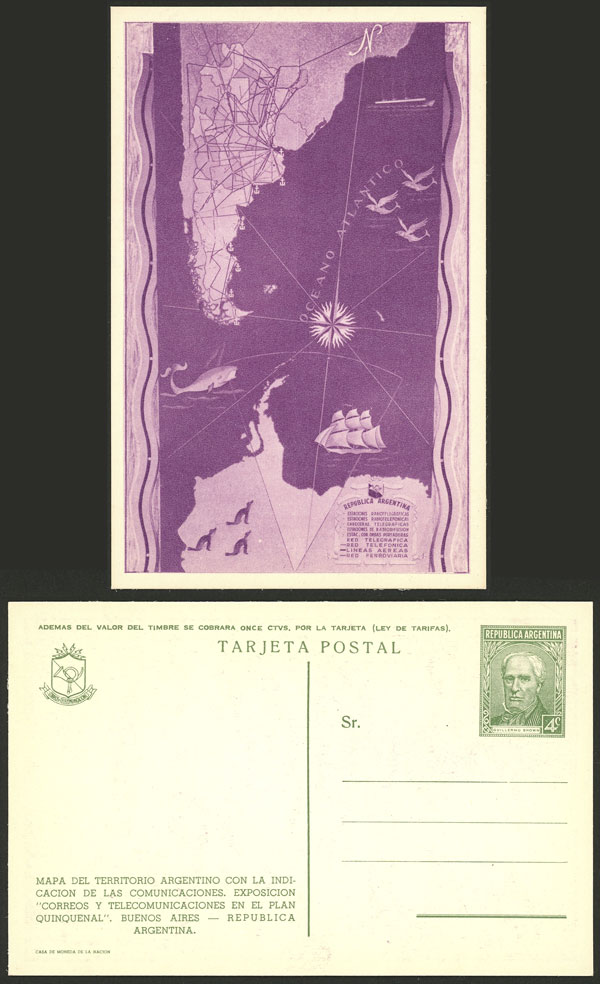 Lot 1376 - Argentina Postal stationery - Guillermo Jalil - Philatino Auction # 2442 ARGENTINA: Super-economy auction with many interesting lots with VERY LOW PRICES! Lot 1376 - Argentina Postal stationery - Guillermo Jalil - Philatino Auction # 2442 ARGENTINA: Super-economy auction with many interesting lots with VERY LOW PRICES!