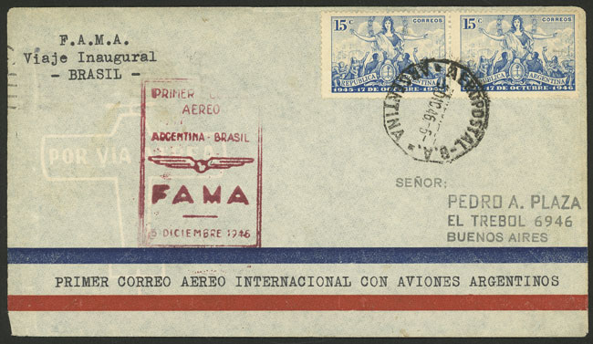 Lot 1451 - Argentina postal history - Guillermo Jalil - Philatino Auction # 2442 ARGENTINA: Super-economy auction with many interesting lots with VERY LOW PRICES! Lot 1451 - Argentina postal history - Guillermo Jalil - Philatino Auction # 2442 ARGENTINA: Super-economy auction with many interesting lots with VERY LOW PRICES!