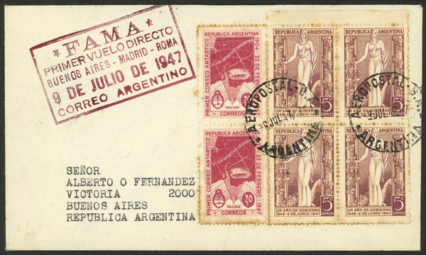 Lot 1454 - Argentina postal history - Guillermo Jalil - Philatino Auction # 2442 ARGENTINA: Super-economy auction with many interesting lots with VERY LOW PRICES! Lot 1454 - Argentina postal history - Guillermo Jalil - Philatino Auction # 2442 ARGENTINA: Super-economy auction with many interesting lots with VERY LOW PRICES!