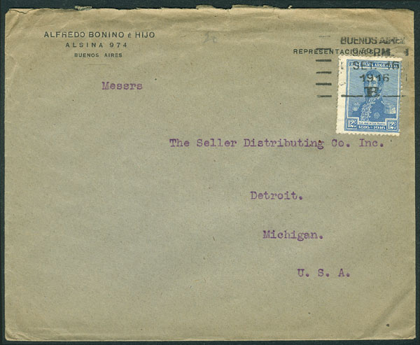 Lot 1411 - Argentina postal history - Guillermo Jalil - Philatino Auction # 2442 ARGENTINA: Super-economy auction with many interesting lots with VERY LOW PRICES! Lot 1411 - Argentina postal history - Guillermo Jalil - Philatino Auction # 2442 ARGENTINA: Super-economy auction with many interesting lots with VERY LOW PRICES!