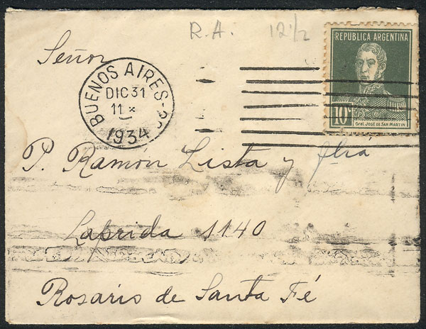 Lot 1425 - Argentina postal history - Guillermo Jalil - Philatino Auction # 2442 ARGENTINA: Super-economy auction with many interesting lots with VERY LOW PRICES! Lot 1425 - Argentina postal history - Guillermo Jalil - Philatino Auction # 2442 ARGENTINA: Super-economy auction with many interesting lots with VERY LOW PRICES!
