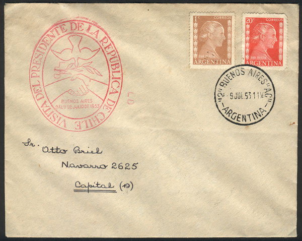 Lot 1470 - Argentina postal history - Guillermo Jalil - Philatino Auction # 2442 ARGENTINA: Super-economy auction with many interesting lots with VERY LOW PRICES! Lot 1470 - Argentina postal history - Guillermo Jalil - Philatino Auction # 2442 ARGENTINA: Super-economy auction with many interesting lots with VERY LOW PRICES!
