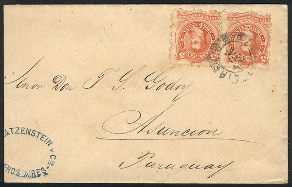 Lot 1397 - Argentina postal history - Guillermo Jalil - Philatino Auction # 2442 ARGENTINA: Super-economy auction with many interesting lots with VERY LOW PRICES! Lot 1397 - Argentina postal history - Guillermo Jalil - Philatino Auction # 2442 ARGENTINA: Super-economy auction with many interesting lots with VERY LOW PRICES!
