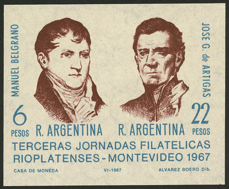 Lot 1249 - Argentina souvenir sheets - Guillermo Jalil - Philatino Auction # 2448 ARGENTINA: Lot 1249 - Argentina souvenir sheets - Guillermo Jalil - Philatino Auction # 2448 ARGENTINA: