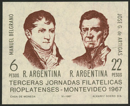 Lot 1248 - Argentina souvenir sheets - Guillermo Jalil - Philatino Auction # 2448 ARGENTINA: Lot 1248 - Argentina souvenir sheets - Guillermo Jalil - Philatino Auction # 2448 ARGENTINA: