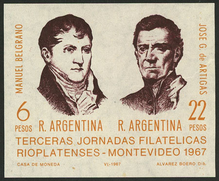 Lot 1247 - Argentina souvenir sheets - Guillermo Jalil - Philatino Auction # 2448 ARGENTINA: Lot 1247 - Argentina souvenir sheets - Guillermo Jalil - Philatino Auction # 2448 ARGENTINA:
