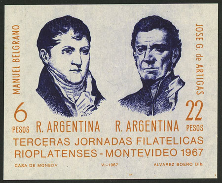 Lot 1246 - Argentina souvenir sheets - Guillermo Jalil - Philatino Auction # 2448 ARGENTINA: Lot 1246 - Argentina souvenir sheets - Guillermo Jalil - Philatino Auction # 2448 ARGENTINA: