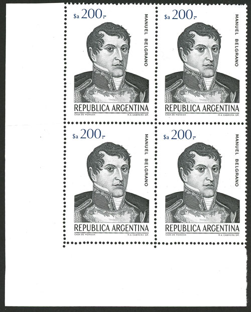 Lot 1081 - Argentina general issues -  Guillermo Jalil - Philatino Auction # 2448 ARGENTINA: