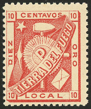 Lot 1383 - Argentina tierra del fuego -  Guillermo Jalil - Philatino Auction # 2448 ARGENTINA: