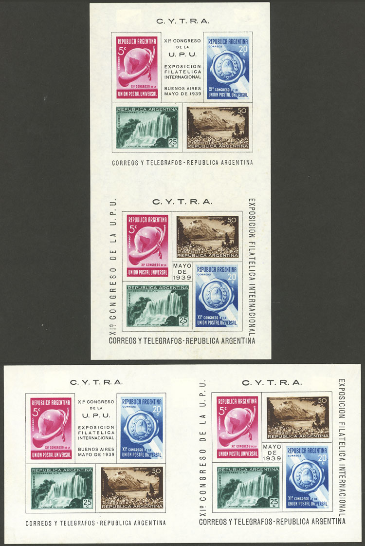 Lot 1222 - Argentina souvenir sheets -  Guillermo Jalil - Philatino Auction # 2448 ARGENTINA: