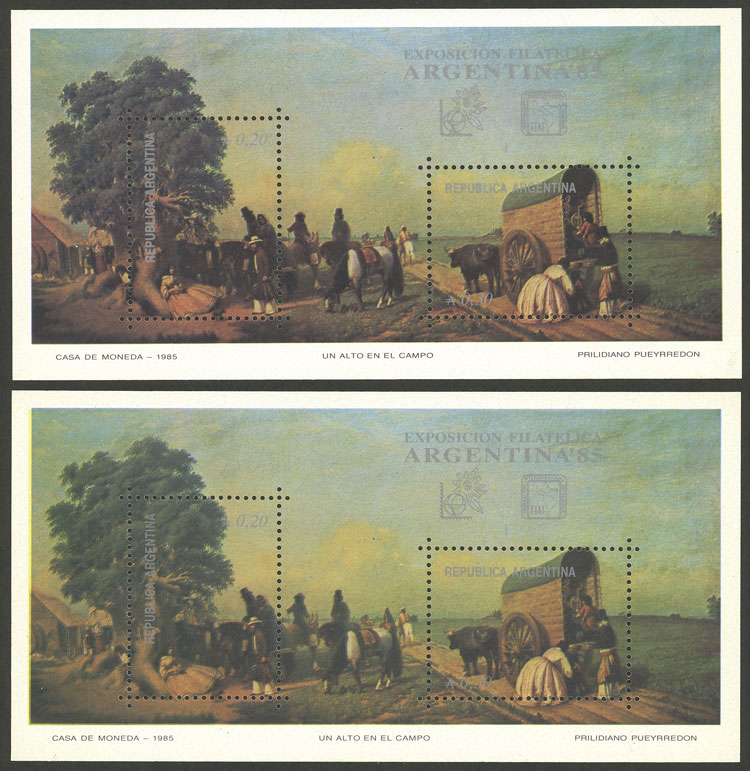 Lot 1263 - Argentina souvenir sheets - Guillermo Jalil - Philatino Auction # 2448 ARGENTINA: Lot 1263 - Argentina souvenir sheets - Guillermo Jalil - Philatino Auction # 2448 ARGENTINA: