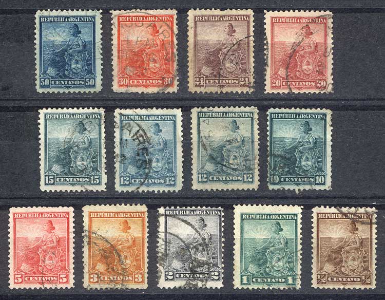 Lot 306 - Argentina general issues -  Guillermo Jalil - Philatino Auction # 2448 ARGENTINA: