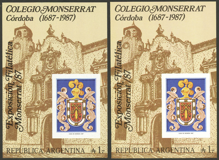 Lot 1268 - Argentina souvenir sheets - Guillermo Jalil - Philatino Auction # 2448 ARGENTINA: Lot 1268 - Argentina souvenir sheets - Guillermo Jalil - Philatino Auction # 2448 ARGENTINA: