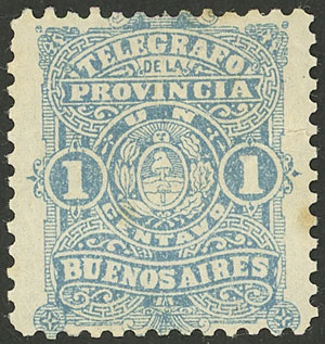 Lot 1380 - Argentina telegraph stamps -  Guillermo Jalil - Philatino Auction # 2448 ARGENTINA: