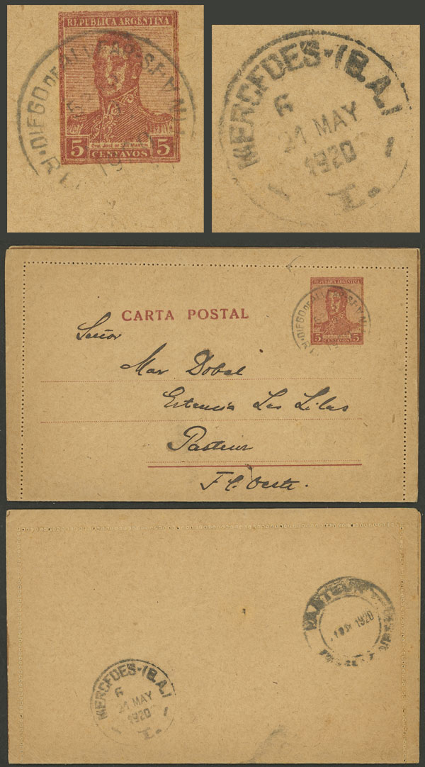 Lot 1428 - Argentina postal history - Guillermo Jalil - Philatino Auction # 2448 ARGENTINA: Lot 1428 - Argentina postal history - Guillermo Jalil - Philatino Auction # 2448 ARGENTINA: