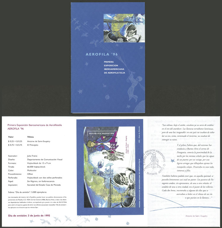 Lot 1286 - Argentina souvenir sheets - Guillermo Jalil - Philatino Auction # 2448 ARGENTINA: Lot 1286 - Argentina souvenir sheets - Guillermo Jalil - Philatino Auction # 2448 ARGENTINA:
