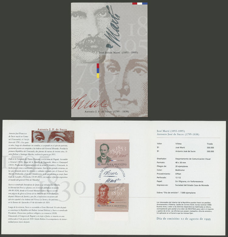 Lot 1136 - Argentina general issues - Guillermo Jalil - Philatino Auction # 2448 ARGENTINA: Lot 1136 - Argentina general issues - Guillermo Jalil - Philatino Auction # 2448 ARGENTINA: