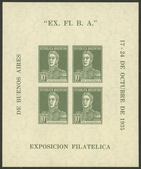 Lot 1216 - Argentina souvenir sheets -  Guillermo Jalil - Philatino Auction # 2448 ARGENTINA: