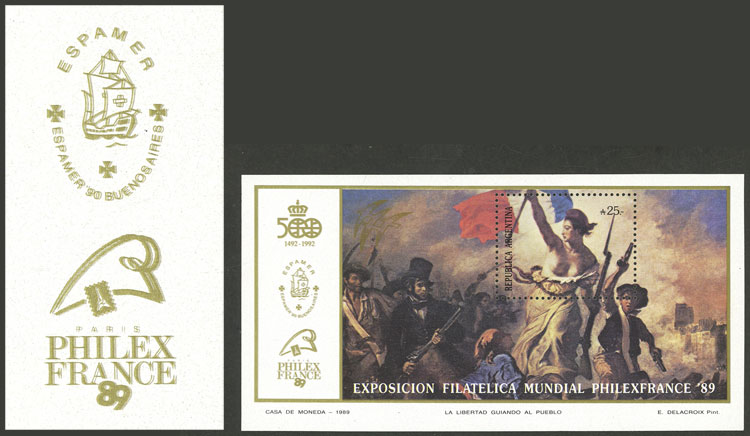 Lot 1272 - Argentina souvenir sheets - Guillermo Jalil - Philatino Auction # 2448 ARGENTINA: Lot 1272 - Argentina souvenir sheets - Guillermo Jalil - Philatino Auction # 2448 ARGENTINA: