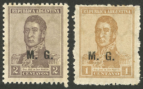 Lot 1312 - Argentina official stamps - Guillermo Jalil - Philatino Auction # 2448 ARGENTINA: Lot 1312 - Argentina official stamps - Guillermo Jalil - Philatino Auction # 2448 ARGENTINA: