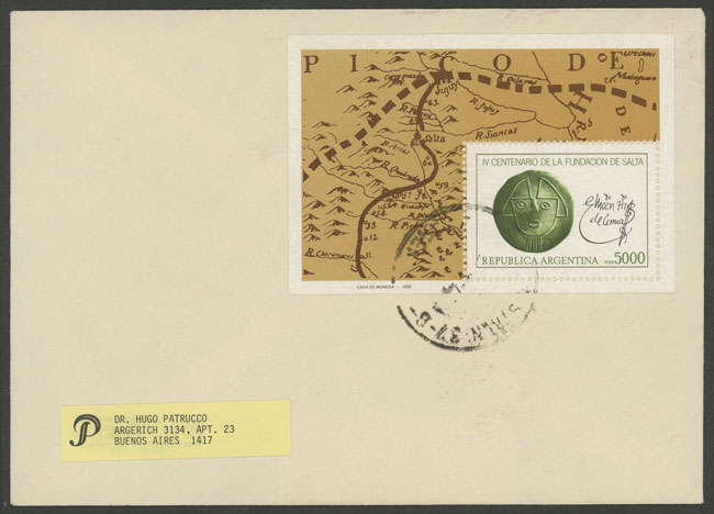 Lot 1261 - Argentina souvenir sheets - Guillermo Jalil - Philatino Auction # 2448 ARGENTINA: Lot 1261 - Argentina souvenir sheets - Guillermo Jalil - Philatino Auction # 2448 ARGENTINA: