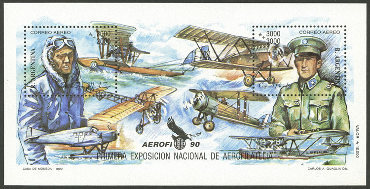 Lot 1273 - Argentina souvenir sheets - Guillermo Jalil - Philatino Auction # 2448 ARGENTINA: Lot 1273 - Argentina souvenir sheets - Guillermo Jalil - Philatino Auction # 2448 ARGENTINA: