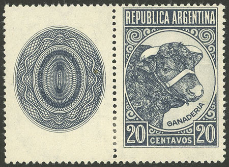Lot 733 - Argentina general issues -  Guillermo Jalil - Philatino Auction # 2448 ARGENTINA: