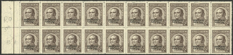 Lot 1340 - Argentina official stamps - Guillermo Jalil - Philatino Auction # 2448 ARGENTINA: Lot 1340 - Argentina official stamps - Guillermo Jalil - Philatino Auction # 2448 ARGENTINA: