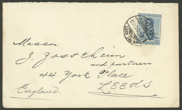 Lot 1429 - Argentina postal history - Guillermo Jalil - Philatino Auction # 2448 ARGENTINA: Lot 1429 - Argentina postal history - Guillermo Jalil - Philatino Auction # 2448 ARGENTINA: