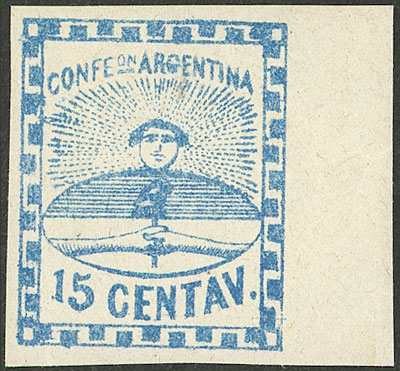 Lot 53 - Argentina confederation - Guillermo Jalil - Philatino Auction # 2448 ARGENTINA: Lot 53 - Argentina confederation - Guillermo Jalil - Philatino Auction # 2448 ARGENTINA: