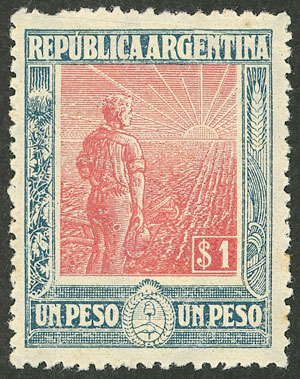 Lot 349 - Argentina general issues -  Guillermo Jalil - Philatino Auction # 2448 ARGENTINA:
