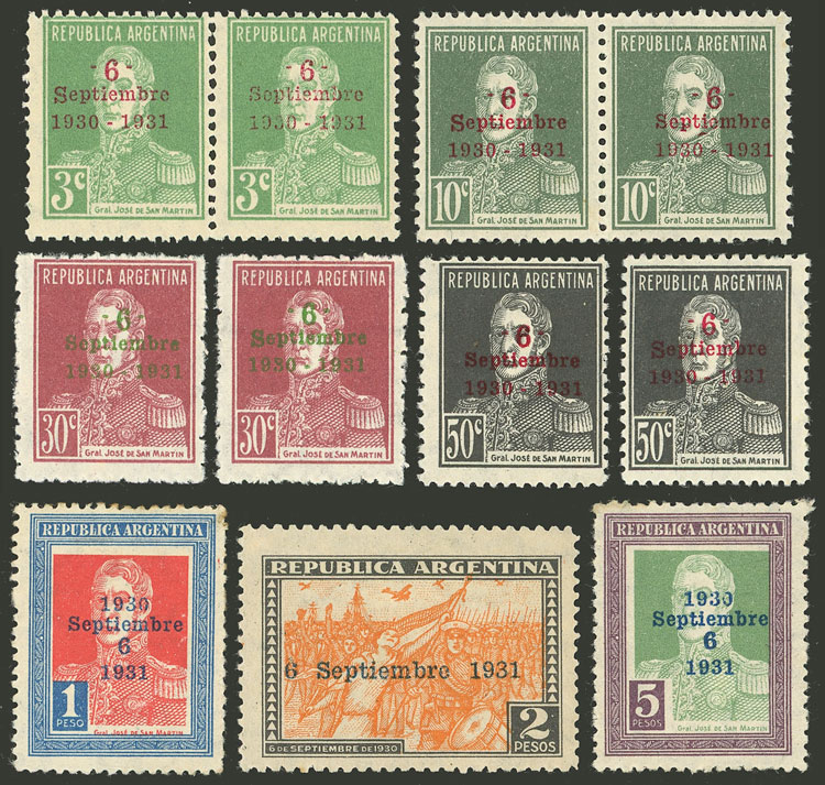 Lot 557 - Argentina general issues -  Guillermo Jalil - Philatino Auction # 2448 ARGENTINA: