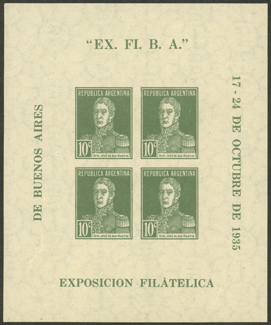 Lot 1218 - Argentina souvenir sheets -  Guillermo Jalil - Philatino Auction # 2448 ARGENTINA: