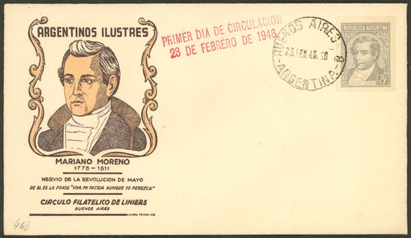 Lot 739 - Argentina general issues -  Guillermo Jalil - Philatino Auction # 2448 ARGENTINA: