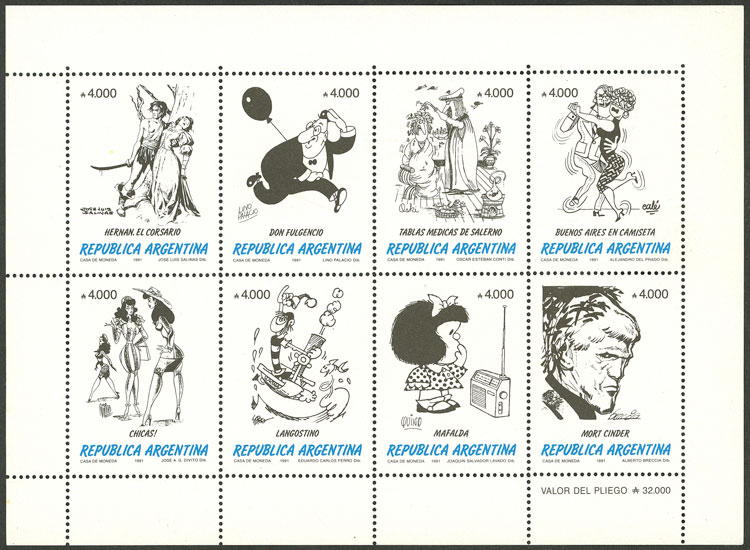 Lot 1278 - Argentina souvenir sheets - Guillermo Jalil - Philatino Auction # 2448 ARGENTINA: Lot 1278 - Argentina souvenir sheets - Guillermo Jalil - Philatino Auction # 2448 ARGENTINA: