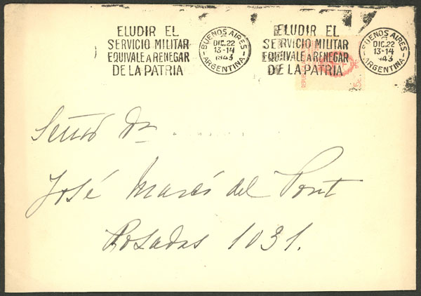 Lot 748 - Argentina general issues -  Guillermo Jalil - Philatino Auction # 2448 ARGENTINA: