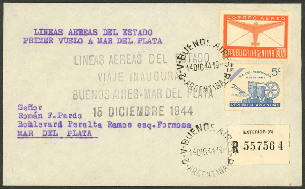 Lot 1439 - Argentina postal history - Guillermo Jalil - Philatino Auction # 2448 ARGENTINA: Lot 1439 - Argentina postal history - Guillermo Jalil - Philatino Auction # 2448 ARGENTINA: