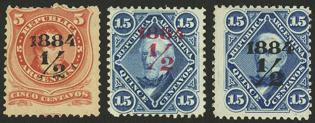 Lot 205 - Argentina general issues -  Guillermo Jalil - Philatino Auction # 2448 ARGENTINA: