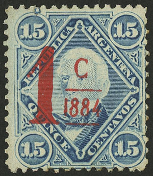 Lot 204 - Argentina general issues -  Guillermo Jalil - Philatino Auction # 2448 ARGENTINA: