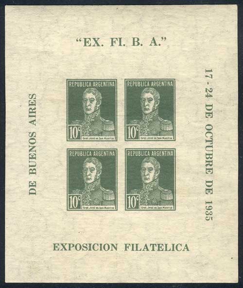 Lot 1232 - Argentina souvenir sheets - Guillermo Jalil - Philatino Auction # 2448 ARGENTINA: Lot 1232 - Argentina souvenir sheets - Guillermo Jalil - Philatino Auction # 2448 ARGENTINA: