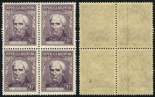 Lot 839 - Argentina general issues -  Guillermo Jalil - Philatino Auction # 2448 ARGENTINA: