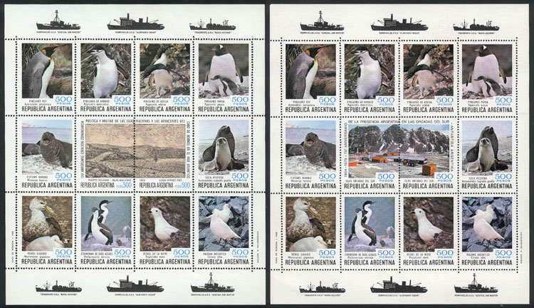 Lot 1259 - Argentina souvenir sheets - Guillermo Jalil - Philatino Auction # 2448 ARGENTINA: Lot 1259 - Argentina souvenir sheets - Guillermo Jalil - Philatino Auction # 2448 ARGENTINA: