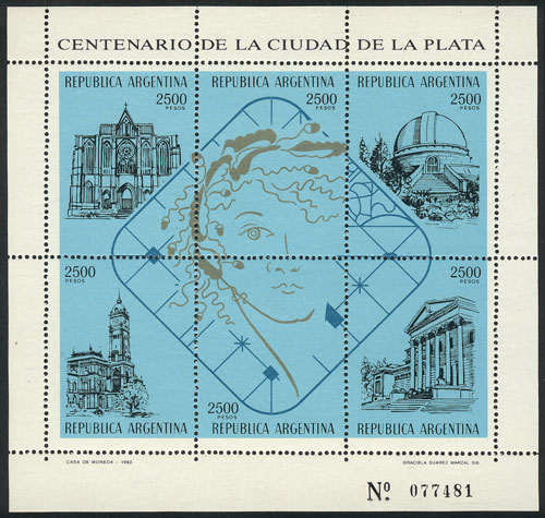 Lot 1262 - Argentina souvenir sheets - Guillermo Jalil - Philatino Auction # 2448 ARGENTINA: Lot 1262 - Argentina souvenir sheets - Guillermo Jalil - Philatino Auction # 2448 ARGENTINA: