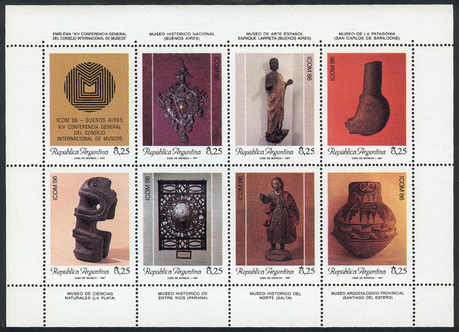Lot 1267 - Argentina souvenir sheets - Guillermo Jalil - Philatino Auction # 2448 ARGENTINA: Lot 1267 - Argentina souvenir sheets - Guillermo Jalil - Philatino Auction # 2448 ARGENTINA:
