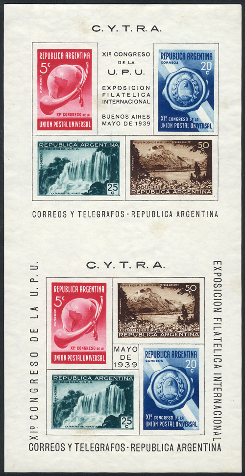 Lot 1224 - Argentina souvenir sheets -  Guillermo Jalil - Philatino Auction # 2448 ARGENTINA: