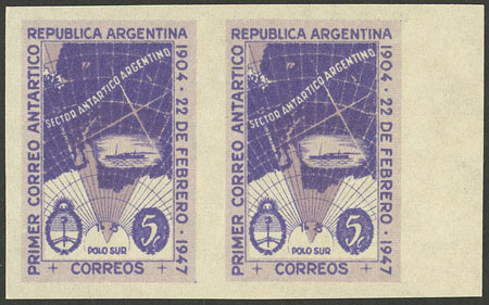 Lot 495 - Argentina general issues -  Guillermo Jalil - Philatino Auction # 2449 ARGENTINA: Very enjoyable general auction, with a lot of interesting material of all periods!!