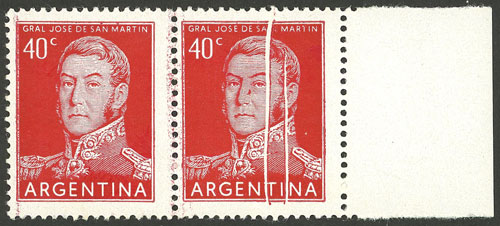 Lot 580 - Argentina general issues -  Guillermo Jalil - Philatino Auction # 2449 ARGENTINA: Very enjoyable general auction, with a lot of interesting material of all periods!!